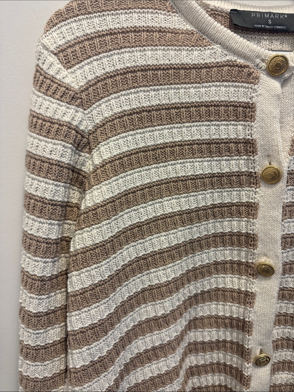 Striped Cardigan with Buttons - Picture 3 of 4